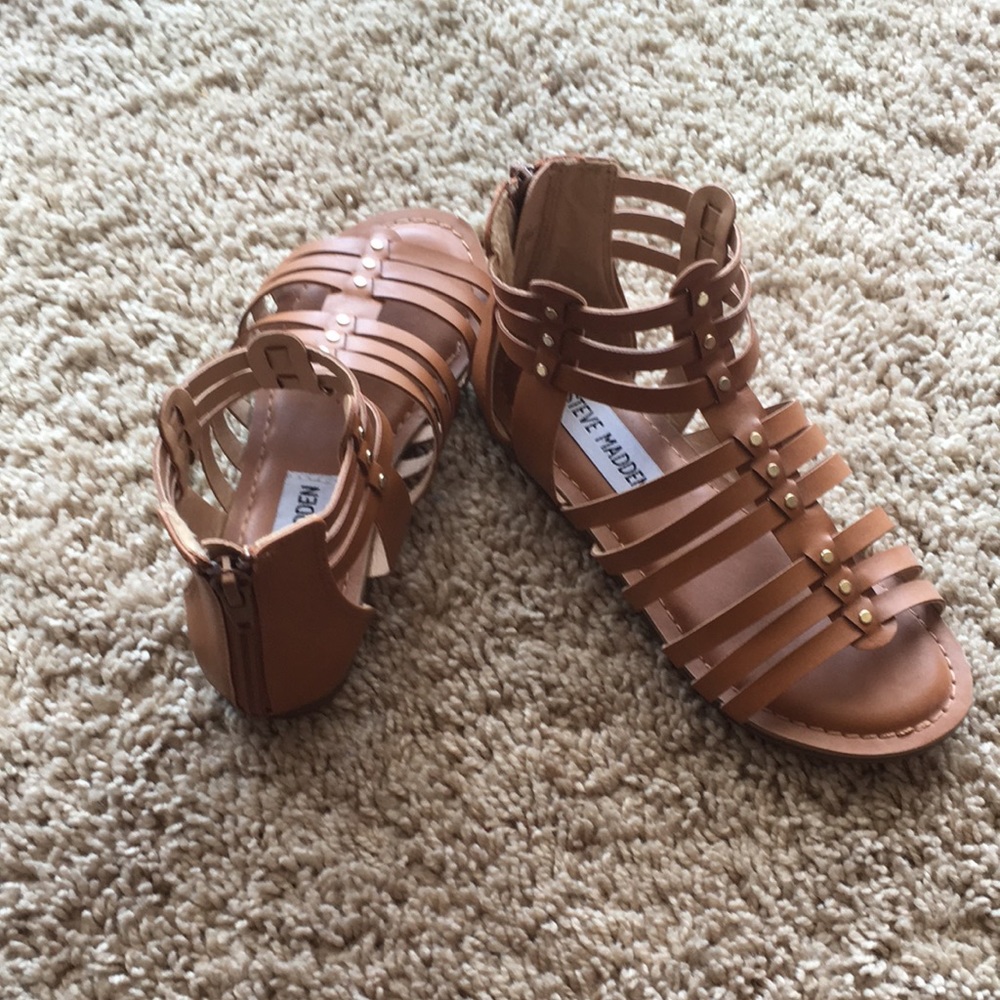 Brown Steve Madden Little Girls Sandals